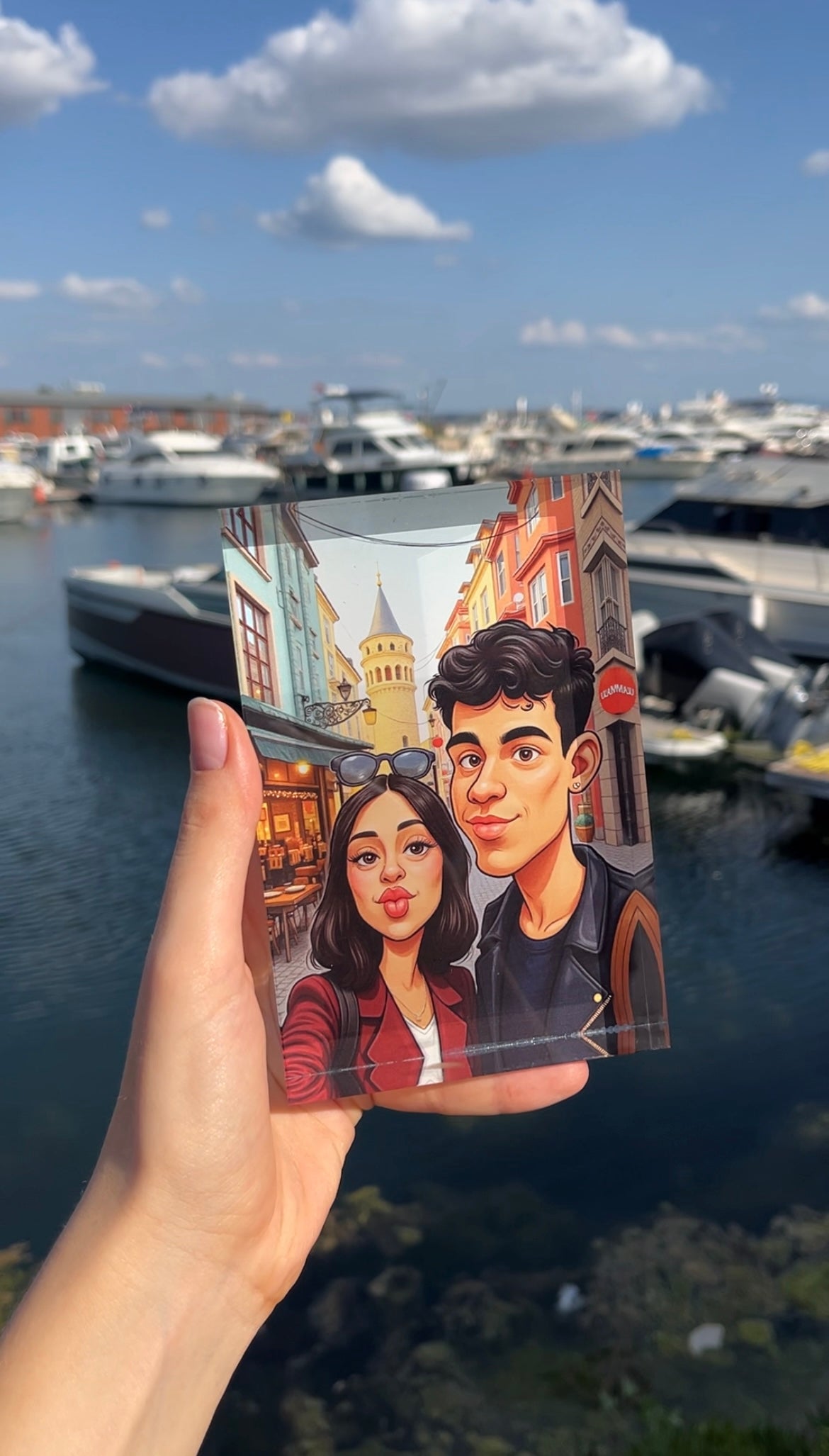 📸 Bir Fotoğraf, 😄 Bin Gülüş – ✍️ Karikatür Çift Portresi 💑🖼️
