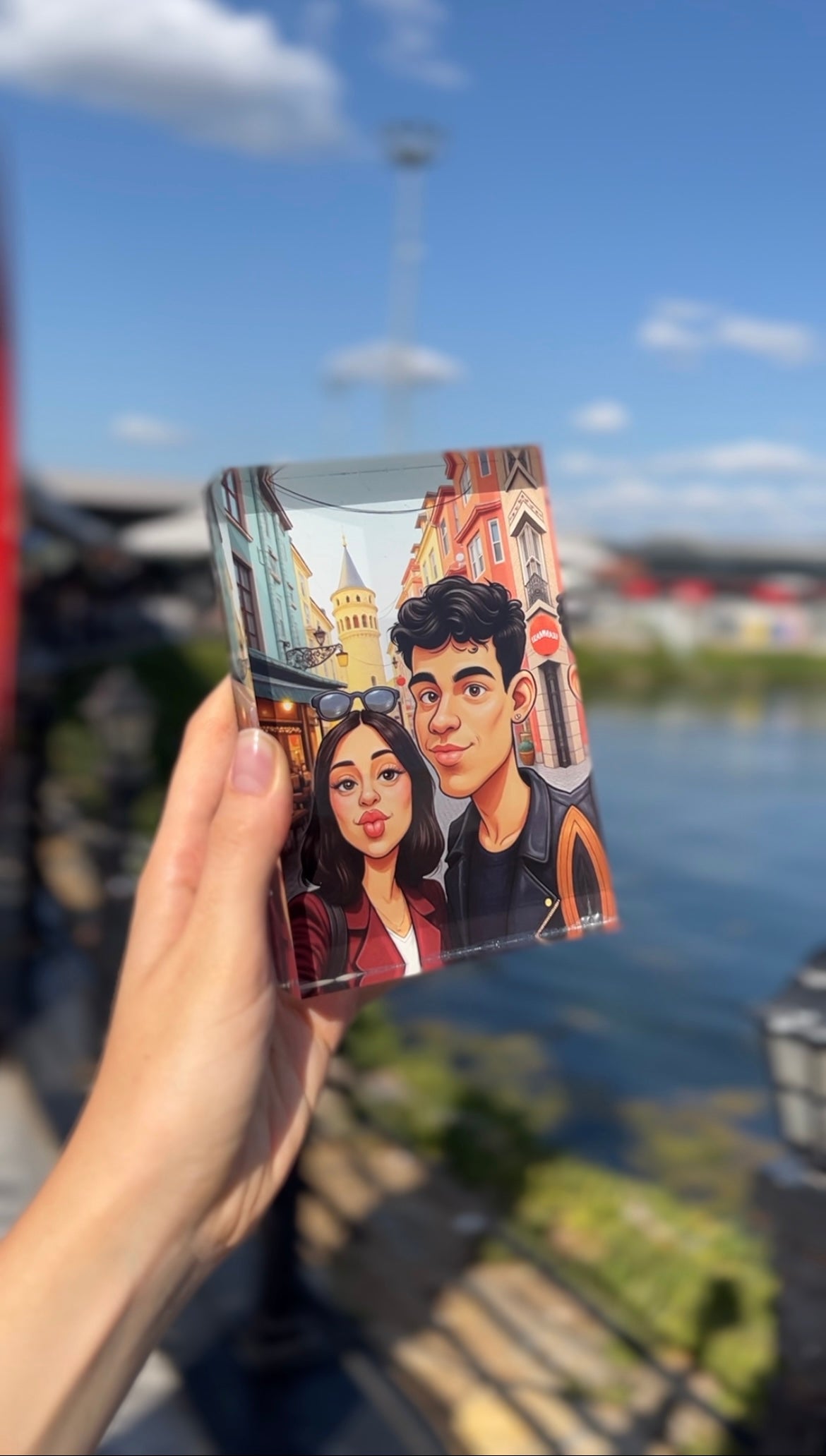 📸 Bir Fotoğraf, 😄 Bin Gülüş – ✍️ Karikatür Çift Portresi 💑🖼️