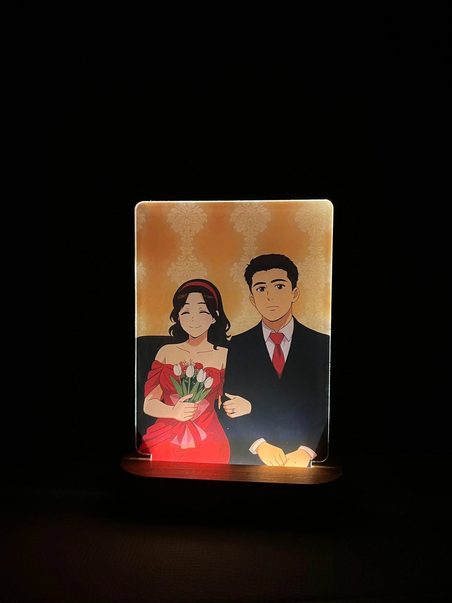 Kişiye Özel Animasyona / Ghibli Dönüşen Fotoğraflı Gece Lambası
