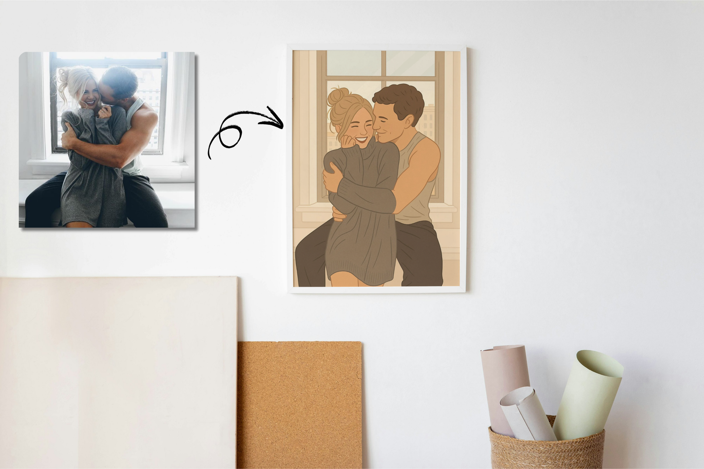 Aşkınızın Çizgi Versiyonu 🎨💛🖼️